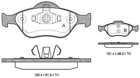 Гальмівні колодки дискові starline bd s306