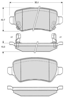 Гальмівні колодки ASTRA G starline bd s320