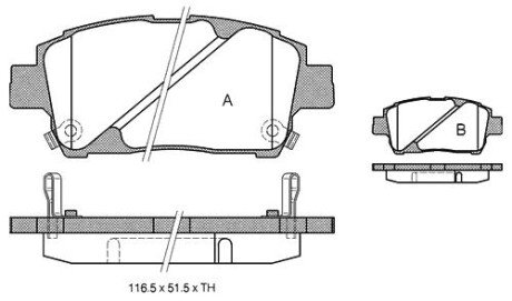 Гальмівні колодки дискові starline bd s321