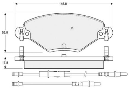 Гальмівні колодки дискові starline bd s341