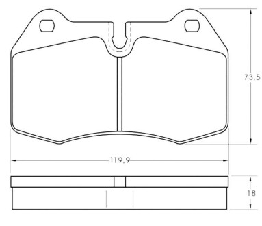 Гальмівні колодки дискові starline bd s351