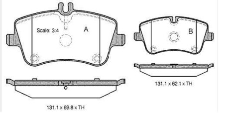 Гальмівні колодки дискові starline bd s364