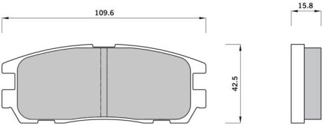 Гальмівні колодки дискові starline bd s366