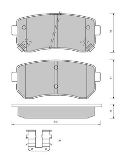 Гальмівні колодки дискові starline bd s409