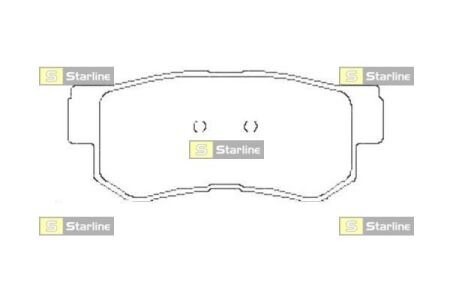 Гальмівні колодки дискові starline bd s441