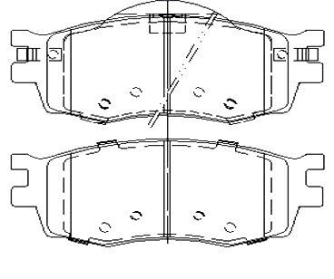 Гальмівні колодки дискові starline bd s457