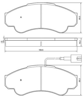 Гальмівні колодки дискові starline bd s840p