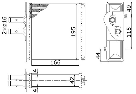 Радіатор опалення starline fta6150