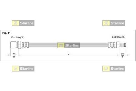 Гальмівний шланг starline ha al.1219