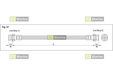 Гальмівний шланг starline ha bd.1225