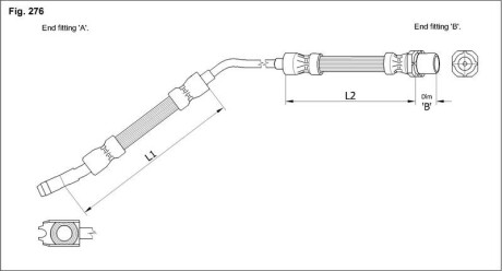 Гальмівний шланг starline ha e.1219