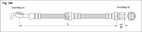 Гальмівний шланг starline ha st.1064