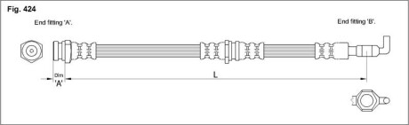 Гальмівний шланг starline ha st.1087