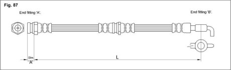 Гальмівний шланг starline ha st.1088