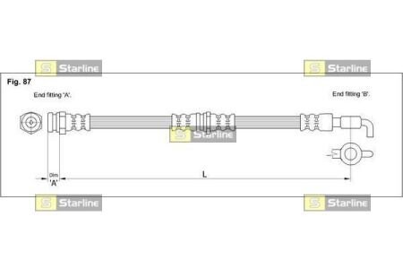 Гальмівний шланг starline ha st.1092