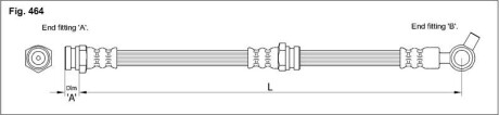 Гальмівний шланг starline ha st.1093