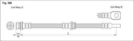 Гальмівний шланг starline ha st.1113