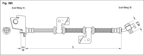 Гальмівний шланг starline ha st.1143