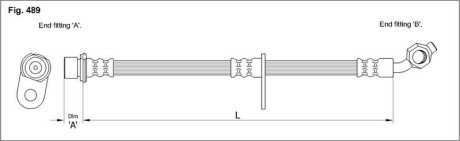 Гальмівний шланг starline ha st.1213