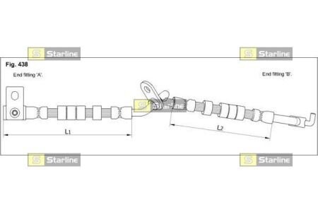 Гальмівний шланг starline ha st.1246