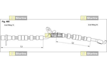 Гальмівний шланг starline ha st.1249