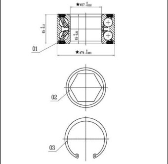 Підшипник колісний starline lo 01326