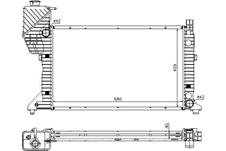 Радіатор охолодження starline msa2183