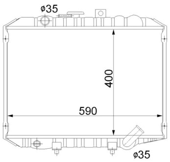 Радіатор охолодження starline mta2062