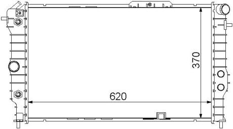 Радиатор охлаждения starline ola2173