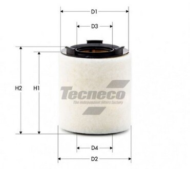 Фильтр воздушный VW Polo/Skoda Fabia II 09- tecneco ar10822s (фото 1)