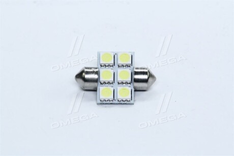 Лампа LED Софітні C5W 24V T11x31-S8.5 (6 SMD size5050) білий <> tempest tmp08t1124v