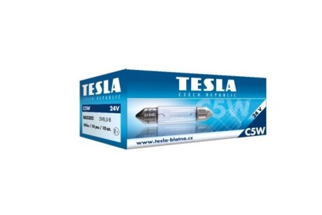 Автолампа Standard C5W SV8,5-8 5 W прозора tesla b85302