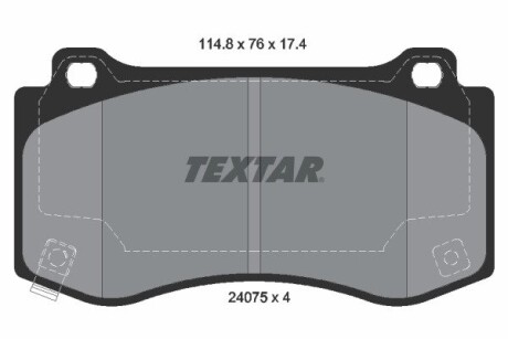 Тормозные колодки (передние) Chrysler 300C/Geep Grand Cherokee 04-12 textar 2407501