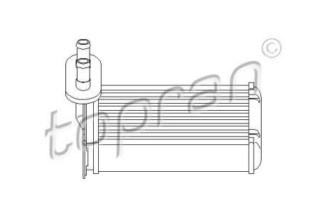 Радиатор отопителя салона topran / hans pries 103 147