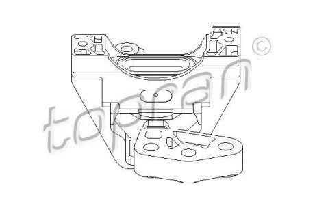Подушка двигуна topran / hans pries 206571