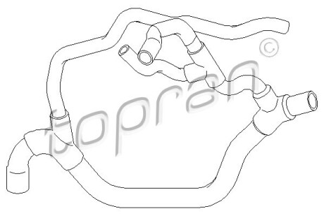 Патрубок topran / hans pries 700509