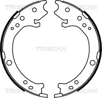 Комплект тормозных колодок, стояночный тормоз triscan 810040007