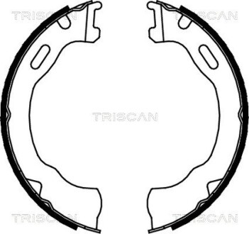 Комплект тормозных колодок, стояночный тормоз triscan 810080007