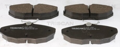 Колодки тормозные задние triscan 811010580