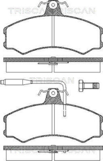 Колодки тормозные передние triscan 811010792