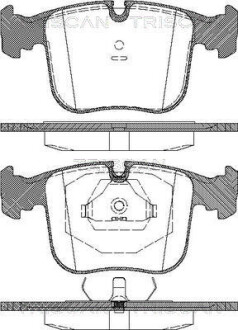 Колодки тормозные передние triscan 811011012