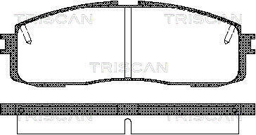 Колодки гальмівні задні triscan 811013152