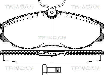 Колодки тормозные передние triscan 811014174