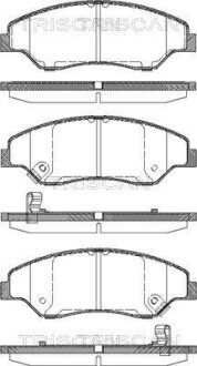 Колодки гальмівні передні triscan 811018005