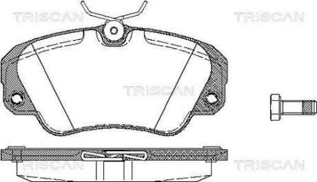 Колодки тормозные передние triscan 811024005