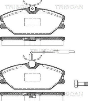 Колодки тормозные передние triscan 811025003