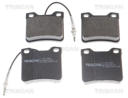 Колодки тормозные задние triscan 811028941