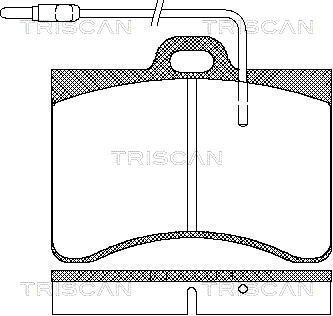 Колодки гальмівні передні triscan 811038782