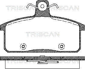 Колодки тормозные передние/задние triscan 811069012