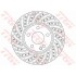 Диск тормозной MERCEDES A(W176)/ B(W246) "F D=295mm "12>> trw df6262s (фото 1)